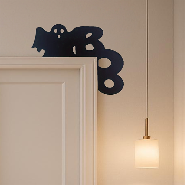 CIFbuy幽灵门挂饰万圣节门饰卧室客厅装饰墙贴趣味挂件(TikTok、temu下自提)-3