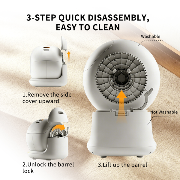 全自动猫砂盆 - 365天无需铲屎，极致洁净，尊享智能养宠生活-5