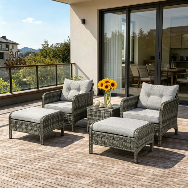 户外花园沙发套装 /藤编沙发-1