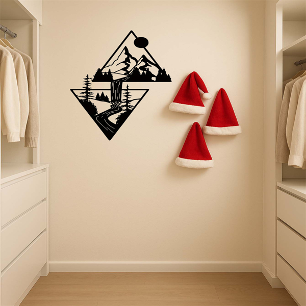 CIFbuy自粘超大壁画单张可剥离壁纸风景自然植物图案抽象墙艺客厅卧室办公室宿舍(TikTok、temu下自提)-4