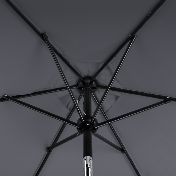 7.5FT 灰色 转向头 圆形 太阳伞 涤纶布 6铁伞骨 铁中柱-11