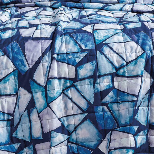 三件套床盖套装：1 条被子、2 个装饰枕套 — 标准双人床（Queen）-5