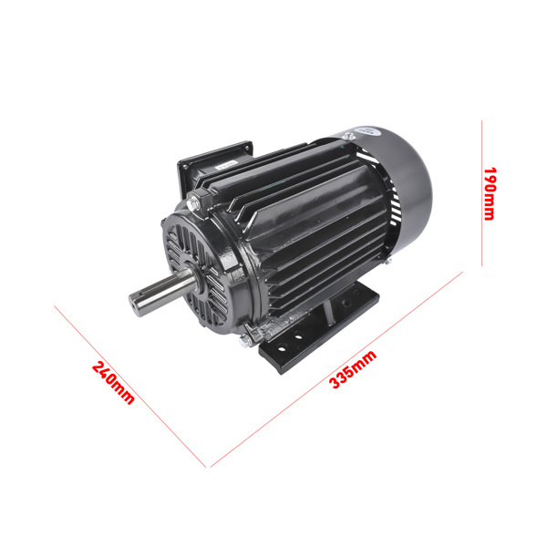 空气压缩机电机 Air Compressor Electric Motor 2HP 3 Phase 230/460 Volt, 1800 RPM 145T Frame, TEFC/IP55 Enclosure, 2-3/8" Keyed Shaft, F Insulation Class-9