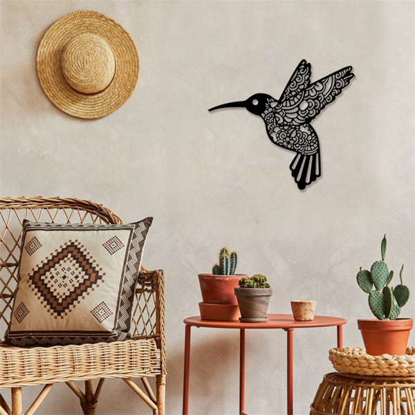 CIFbuy复古蜂鸟铁壁挂装饰 户外室内花园庭院客厅卧室通用（TikTok、temu下自提）-7