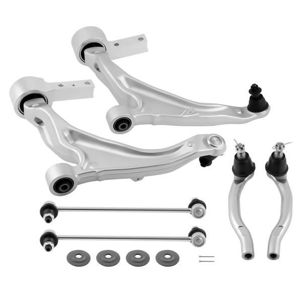 6Pcs Suspension Kit Front Lower Control Arm Tie Rods fit for Acura MDX ZDX 2007-2013-1
