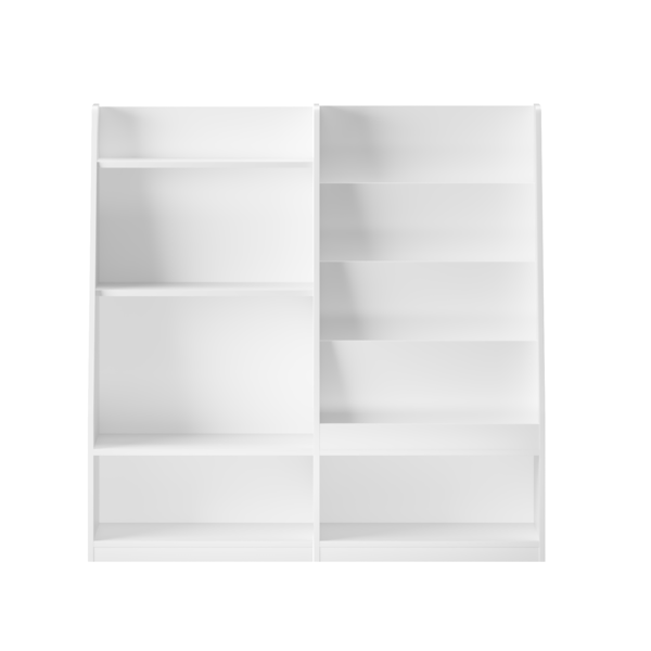 儿童书架和玩具收纳整理架，多功能四层木制儿童书架，附书籍展示架，适用于儿童房、游戏室、托儿所，用于儿童、幼儿（白色）--不支持self-pick up且不支持指定仓库发货-8