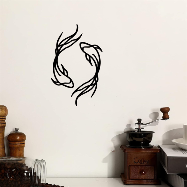 CIFbuy复古航海风金属鱼墙饰 个性化垂钓主题家居装饰（TikTok、temu下自提）-3