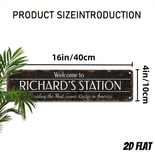 CIFbuy 复古铝制装饰标牌节日送礼家居墙面悬挂牌匾创意 2D 壁饰（TikTok、temu 下自提）-2