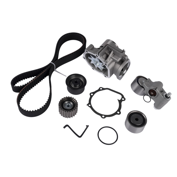 正时水泵套装 Engine Timing Belt Tensioner and Water Pump Kit Fits for Subaru Forester Impreza Outback Saab 9-2x 2.2L 2.5L H4 1999-2006-3
