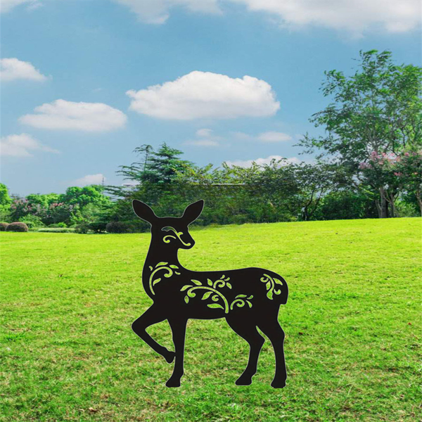 CIFbuy哥特黑色铁制花园地插户外万圣节庭院装饰男女家居礼物（TikTok、temu下自提）-2