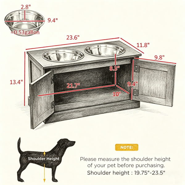 宠物喂食狗碗-7
