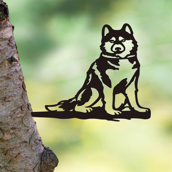 CIFbuy 乡村风格农舍铁制狗猫肖像立体墙饰，适用于室内和室外装饰（可在TikTok、temu平台自提）-2