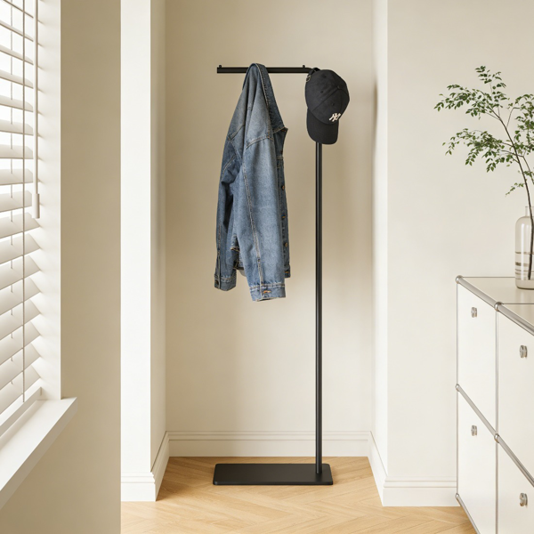 Clothing Rack, Golden Metal Freestanding Heavy Duty Clothes Rack with Marble Base, Multipurpose Garment Hanger for Bedroom, Hat, Scarf, Jacket-5