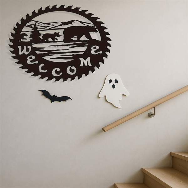 CIFbuy哥特熊雕塑家居装饰金属动物雕像客厅万圣节圣诞节礼物（TikTok、temu下自提）-3