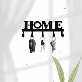 CIFbuy复古黑色金属壁钩套装 多功能墙架 家居储物装饰(TikTok、temu下自提)