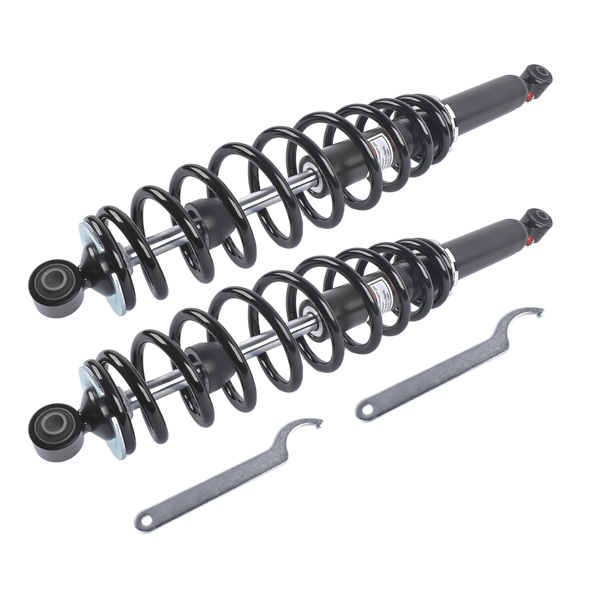 减震器 Rear Left and Right ATV Shock Absorber with Coil Spring Fits for Can-Am Outlander Renegade 450 500 570 650 800 Black 2Pcs-2