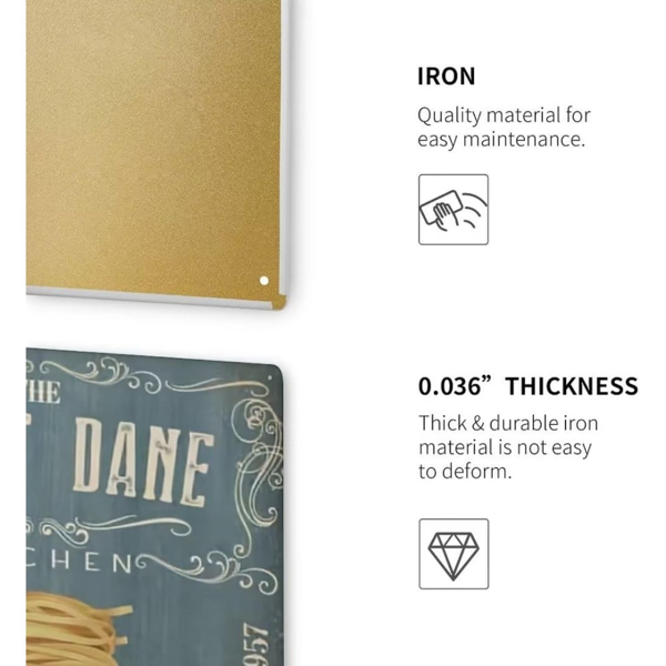 CIFbuy 澳洲牧羊犬复古金属标牌家居咖啡酒吧墙面装饰铁牌（TikTok、temu 下自提）-3