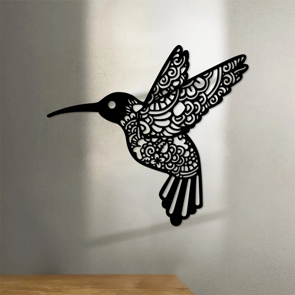 CIFbuy复古蜂鸟铁壁挂装饰 户外室内花园庭院客厅卧室通用（TikTok、temu下自提）-5