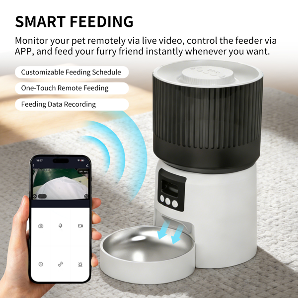 智能全自动宠物喂食器，定时定量喂食，远程控制更放心-4