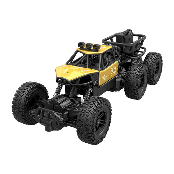 All-terrain Electric Toy Car, Alloy Car, 1:20 Scale Model Car, 2.4GHz R/ C Off-road Car, High-speed Car, with Headlights And Shock Absorption, Birthday Gifts for Kids Over 3 Years Old(yellow)-1
