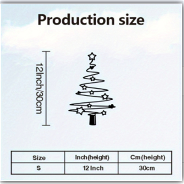 CIFbuy复古简约铁制圣诞树墙饰室内外庭院花园客厅玄关节日装饰(TikTok、temu下自提)-1
