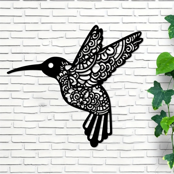 CIFbuy复古蜂鸟铁壁挂装饰 户外室内花园庭院客厅卧室通用（TikTok、temu下自提）-9