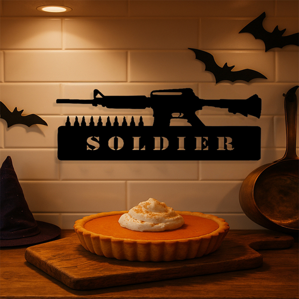CIFbuy复古美国士兵装饰铁牌 家居酒吧车库墙面艺术装饰(TikTok、temu下自提)-2