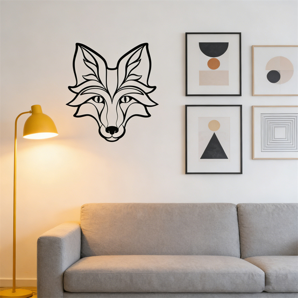 CIFbuy哥特风格狐狸金属墙壁艺术装饰雕塑 TikTok、temu下自提-4