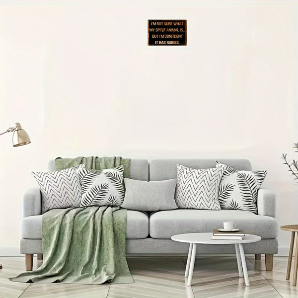 CIFbuy 复古趣味精神动物铝制标牌搞笑标语家居车库酒吧俱乐部装饰（TikTok、temu pick-up service）-5