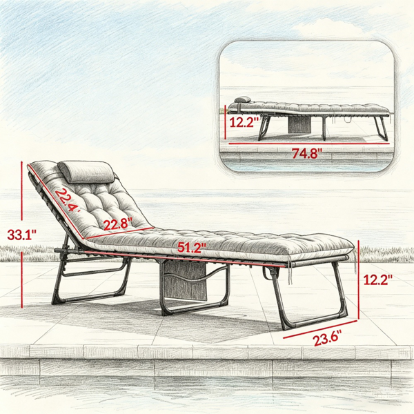 两张折叠式躺椅-6