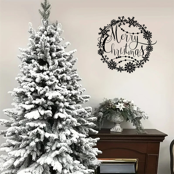 CIFbuy优雅圣诞节金属墙面装饰 节日欢迎牌室内外通用礼品（TikTok、temu下自提）-7