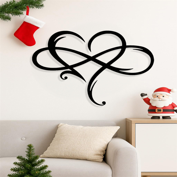 CIFbuy几何镂空铁制爱心墙饰浪漫简约客厅卧室装饰(TikTok、temu下自提)-5