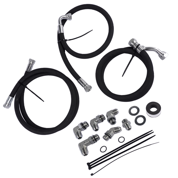 油管套装 Transmission Cooler Lines Fits for Chevy Silverado 2500 3500 HD 6.6L Diesel 2006-2010-5