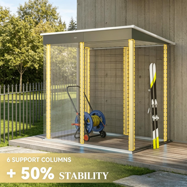 室外花园储物棚工具房-5