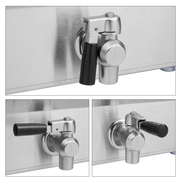 【替换旧编码19396644】美规 EH102V 110V 3400 24.9QT/23.6L 电炸锅 银色 不锈钢 双缸/定时/调温/ETL电源线-28