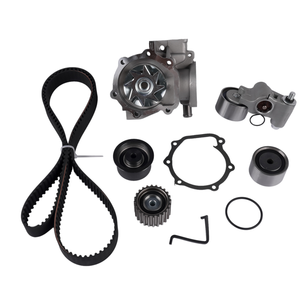 正时水泵套装 Engine Timing Belt Tensioner and Water Pump Kit Fits for Subaru Forester Impreza Outback Saab 9-2x 2.2L 2.5L H4 1999-2006-2