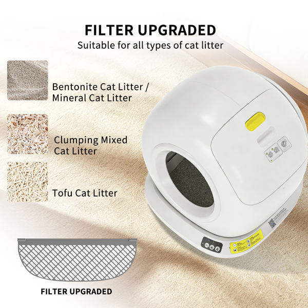 全自动猫砂盆 - 365天无需铲屎，极致洁净，尊享智能养宠生活-9