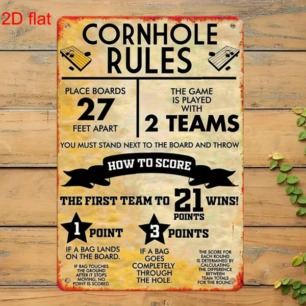 CIFbuy 复古玉米坑规则金属标牌乡村黑白铁艺家居学校公园庭院装饰（TikTok、temu pick-up service）-5