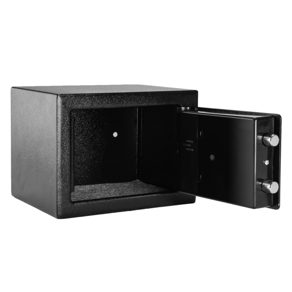 17E家用 电子密码保险箱 黑色箱体 银灰色面板【不含电池】-27