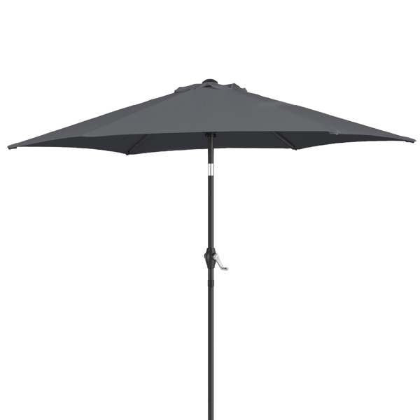 7.5FT 灰色 转向头 圆形 太阳伞 涤纶布 6铁伞骨 铁中柱-2