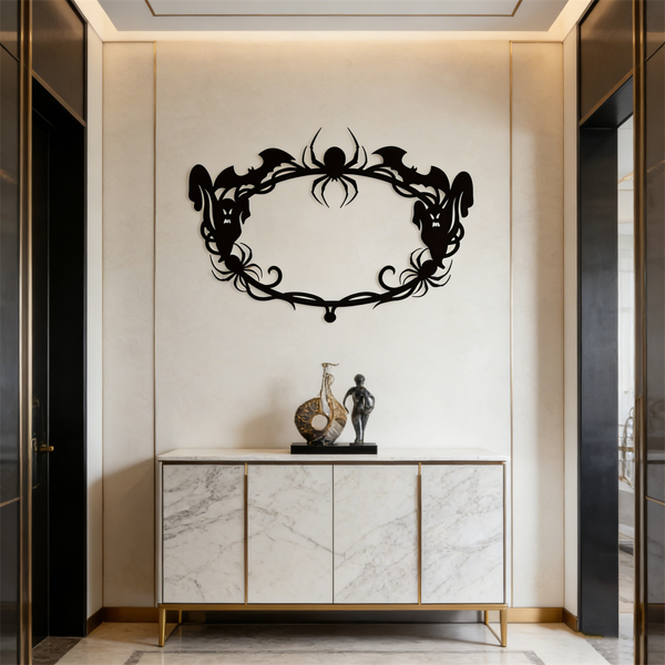 CIFbuy哥特蝙蝠蜘蛛网幽灵挂墙装饰万圣节派对家居室内外节日布置(TikTok、temu下自提)-6