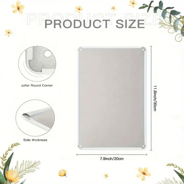 CIFbuy 意大利文私人财产复古金属警示牌 Proprietà Privata 花园车库铁艺挂饰（TikTok、temu pick-up service）-2