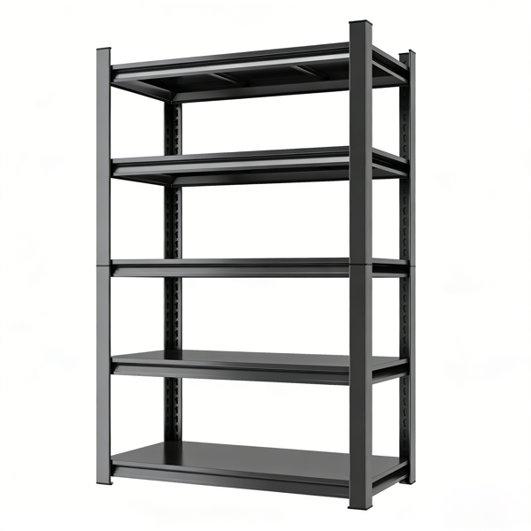 车库用五层可调节储物架，可容纳 2000 磅——重型金属多用途架式搁板，适合仓库、储藏室、衣橱和厨房使用-3