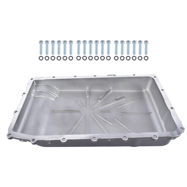 变速箱油底壳 Aluminum Transmission Oil Pan Cooling Replacement for Ford F-150 Mustang Explorer Expedition Lincoln Navigator 328053220-8