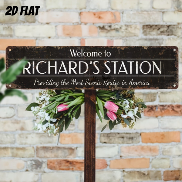 CIFbuy 复古铝制装饰标牌节日送礼家居墙面悬挂牌匾创意 2D 壁饰（TikTok、temu 下自提）-4