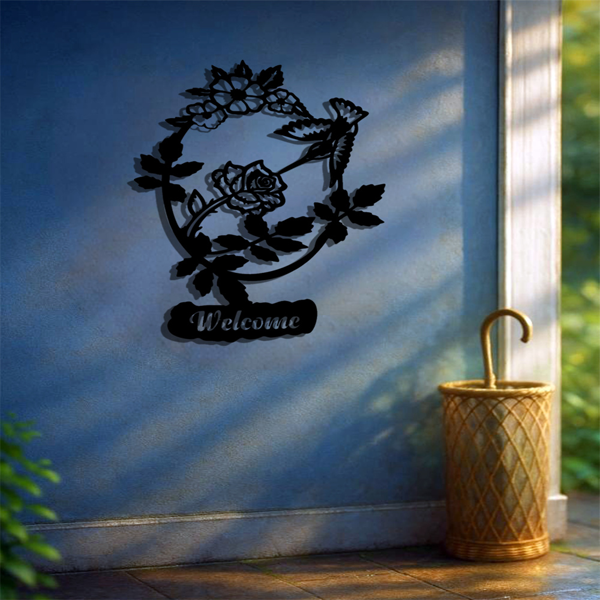 CIFbuy春季盛开花鸟迎宾标志客厅卧室玄关现代家居装饰墙画(TikTok、temu下自提)-2