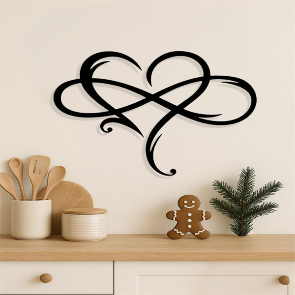 CIFbuy几何镂空铁制爱心墙饰浪漫简约客厅卧室装饰(TikTok、temu下自提)-4