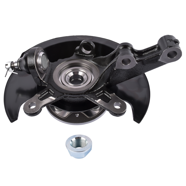 转向节总成 Front Right Passenger Side Steering Knuckle & Wheel Bearing Hub Assembly Replacement for Honda Civic 1.7L 2001-2002 698-478 51210S5AJ10-4