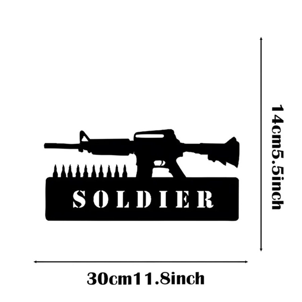 CIFbuy复古美国士兵装饰铁牌 家居酒吧车库墙面艺术装饰(TikTok、temu下自提)-6