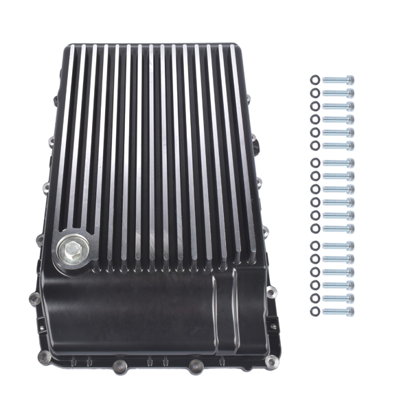 变速箱油底壳 Heavy Duty Cast Aluminum Transmission Oil Pan Replacement for Ford F-150 Mustang Expedition Ranger Explorer Lincoln Navigator 328053210-8